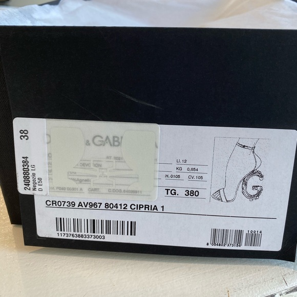 Dolce & Gabbana DG Baroque Sandals Heels 38 - Picture 8 of 9